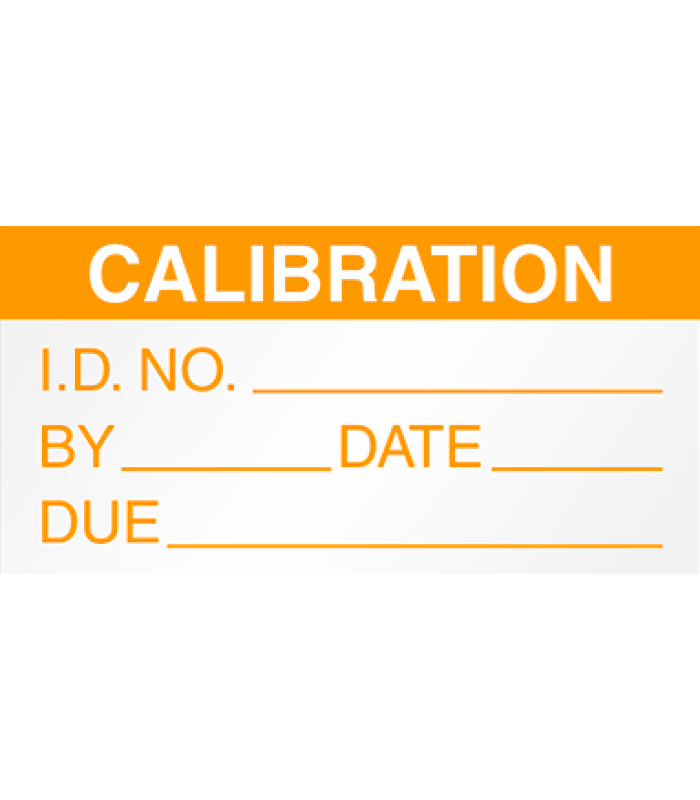 Mini Calibration Labels Orange 5354C-O