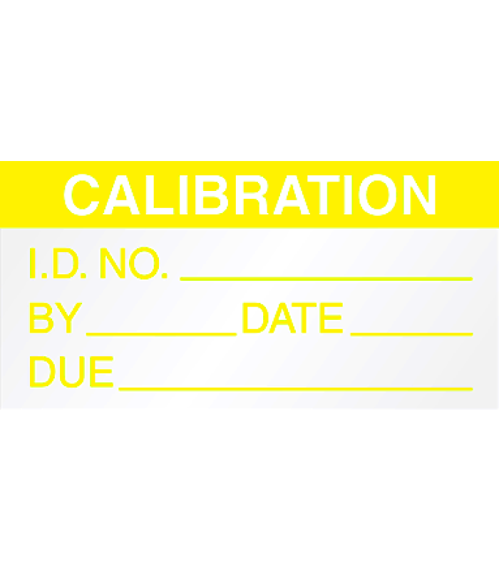 Mini Calibration Labels Yellow 5354C-Y