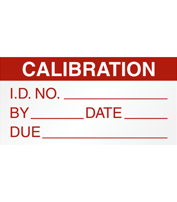 Mini Calibration Labels Red 5354C-R
