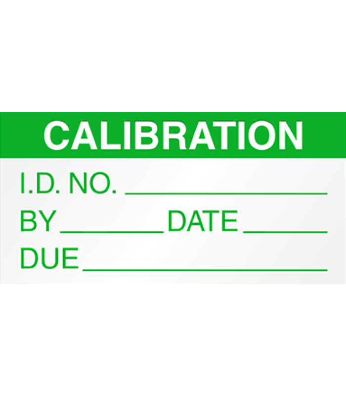 Mini Calibration Labels Green 5354C-G