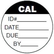 Transcat 5355C Circular Calibration Labels - Transtek