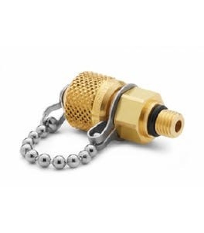 Ralston QTFT-5SB0 QTM x 5/16-24 SAE Male Fitting with Cap and Chain