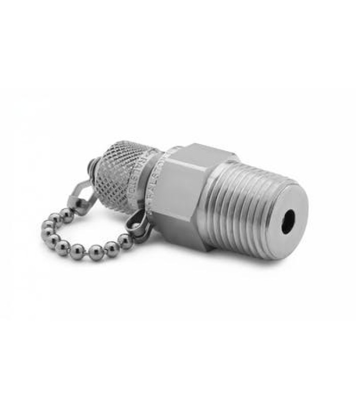 Ralston QTFT-4MS1 QTM to 1/2in MNPT Fitting with Check Valve + Cap and Chain