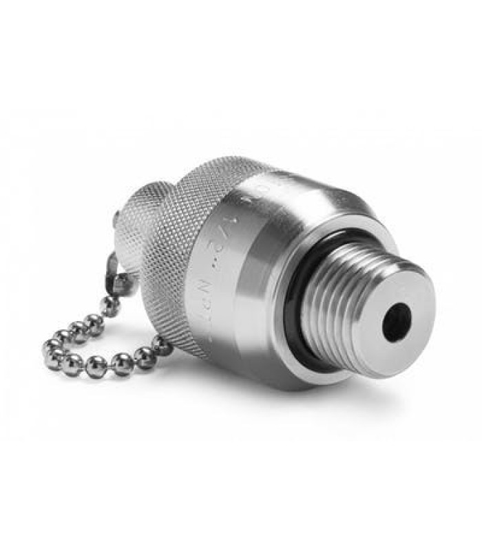 Ralston QTFT-4MS0-QD QTM to 1/2in MNPT Quick-Connect Fitting with Cap and Chain