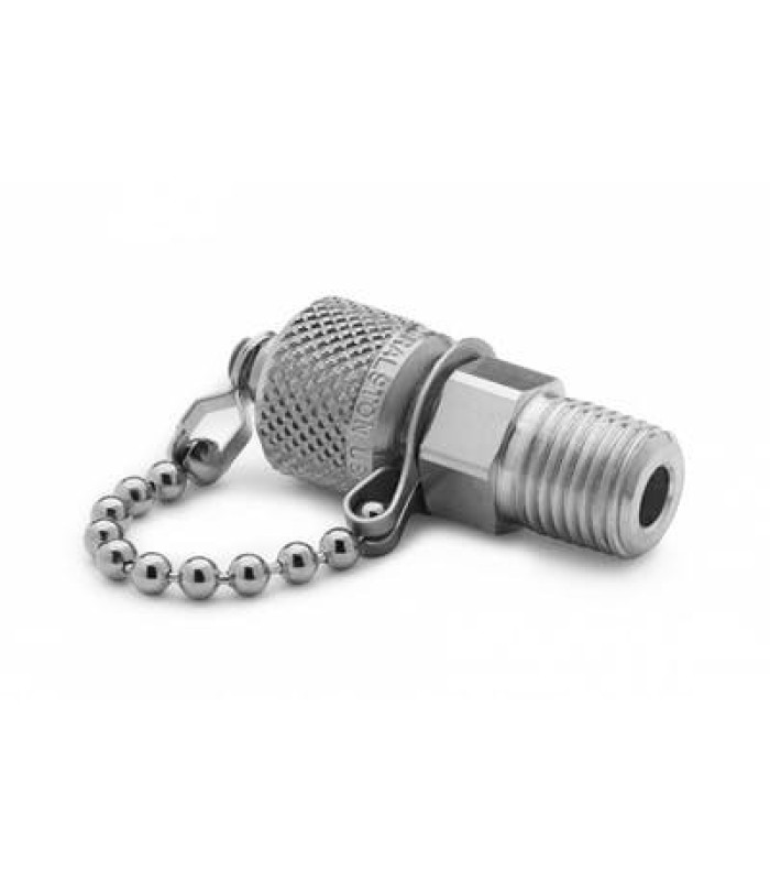 Ralston QTFT-2MS1 QTM x 1/4in MNPT Fitting with Check Valve + Cap and Chain