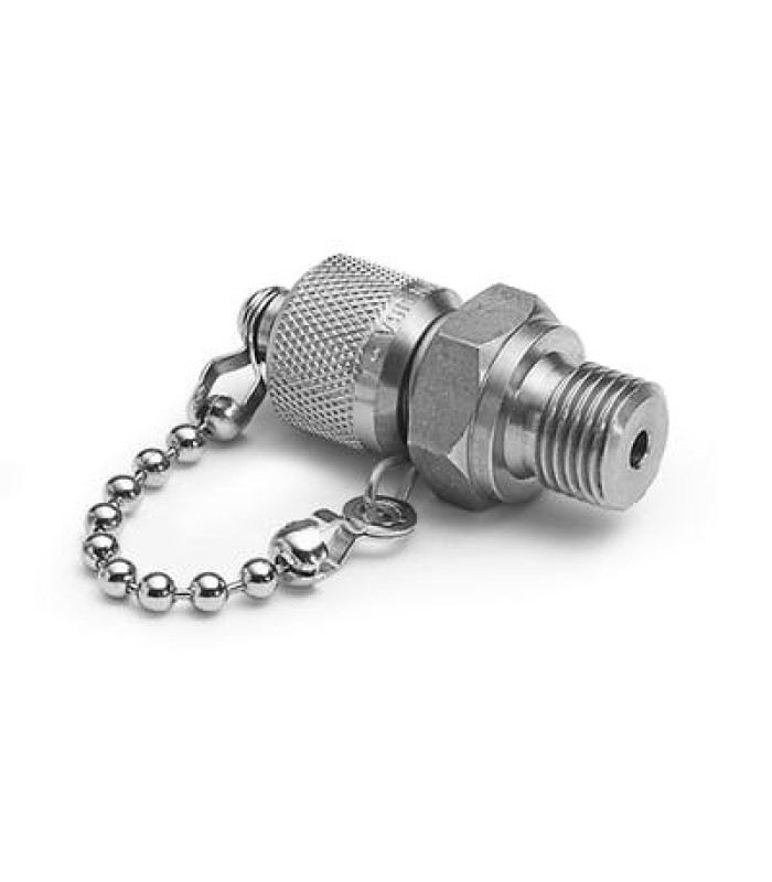 Ralston QTFT-2MS0-RS QTM x 1/4in MBSPP Fitting with Cap and Chain