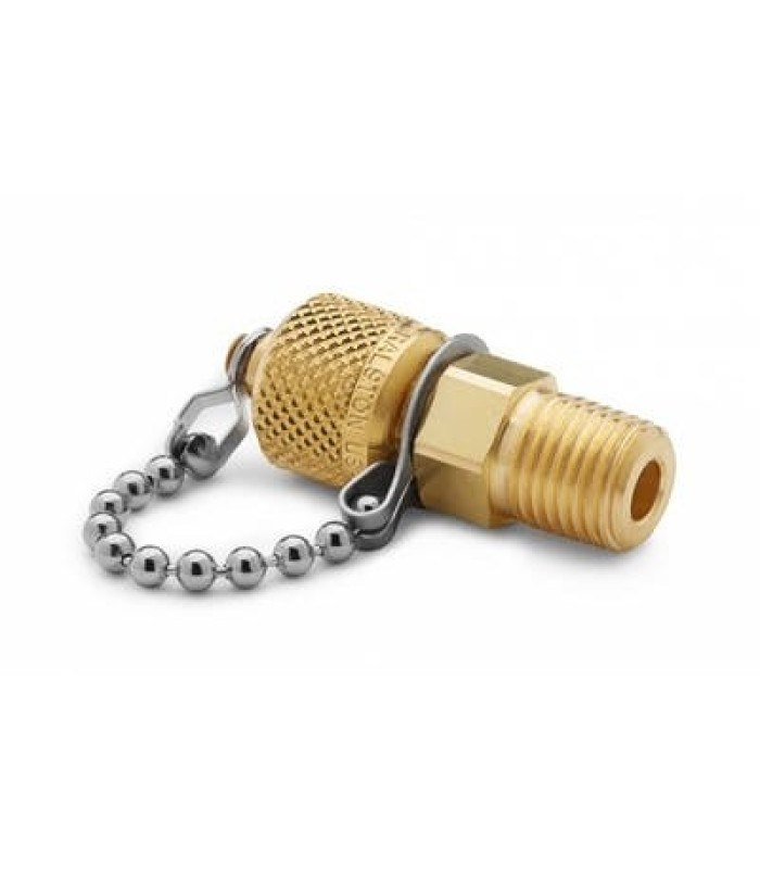 Ralston QTFT-2MB1 QTM x 1/4in MNPT Fitting with Check Valve + Cap and Chain