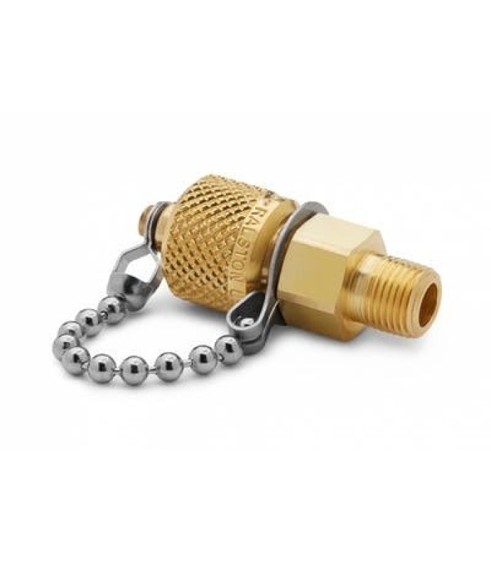 Ralston QTFT-1MB1 QTM x 1/8in MNPT Fitting with Check Valve + Cap and Chain
