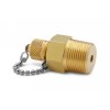 Ralston QTFT-6MB1 QTM to 3/4in MNPT Fitting with Check Valve + Cap and Chain