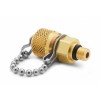 Ralston QTFT-5SB0 QTM x 5/16-24 SAE Male Fitting with Cap and Chain