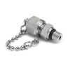 Ralston QTFT-3SS0 Male Quick-test outlet port Fitting with Cap and Chain
