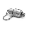 Ralston QTFT-2MS0-QD QTM x 1/4in MNPT Quick-Connect Fitting with Cap and Chain