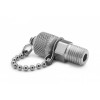 Ralston QTFT-2MS0 QTM x 1/4in MNPT Fitting with Cap and Chain