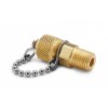 Ralston QTFT-2MB0 QTM x 1/4in MNPT Fitting with Cap and Chain
