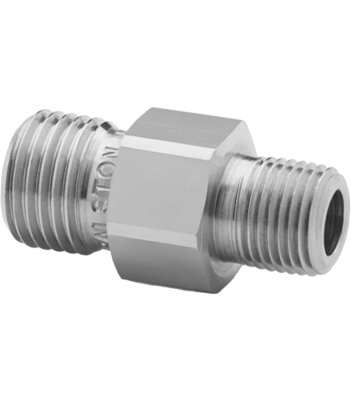 Ralston QTHA-1MS0-RS G 1/8" male BSPP (ISO 228/1) x male Quick-test, no check-valve, stainless steel
