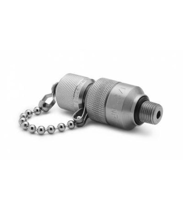 Ralston QTFT-1MS0-QD QTM x Quick Connect 1/8in MNPT Fitting with Cap and Chain