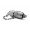 Ralston QTFT-1MS0-QD QTM x Quick Connect 1/8in MNPT Fitting with Cap and Chain