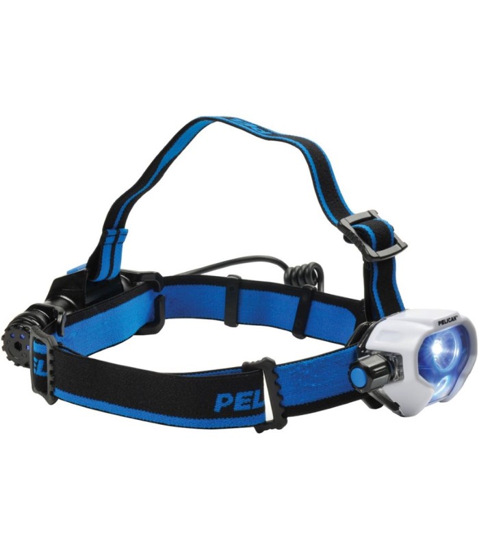 Pelican 2780R Rechargeable LED Headlamp (Black/White/Photoluminescent)