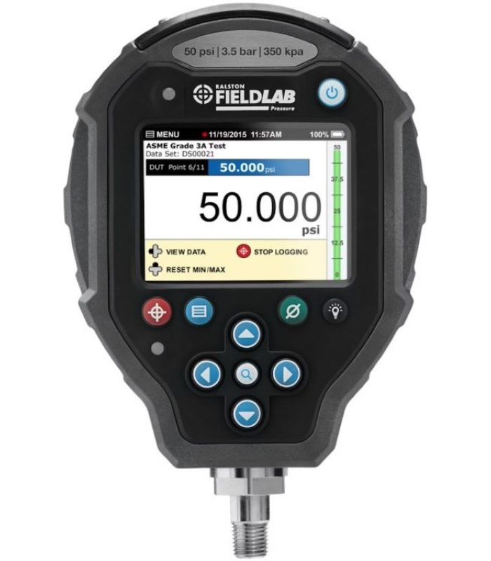 FieldLab FLP1-GV-XF with 0 to 10,000 PSI Sensor with female Quick-text XT Bottom connection