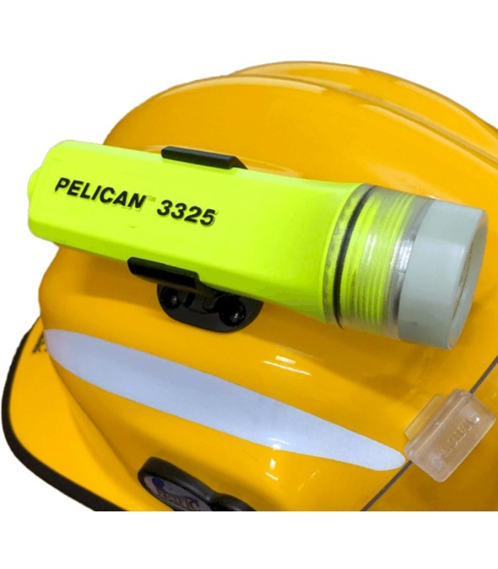 Pelican 3325 LED Torch and Helmet Clip for Emergency Services