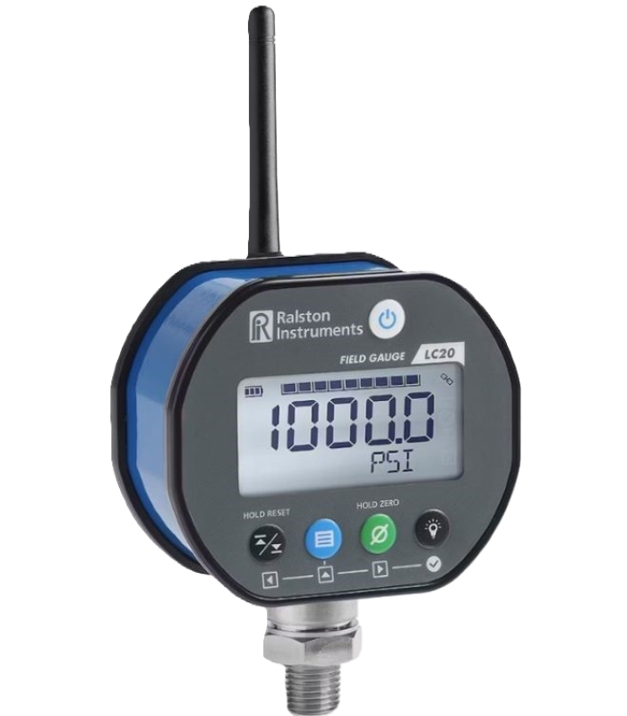 Ralston LC20 10,000psig Digital Pressure Gauge with Bluetooth