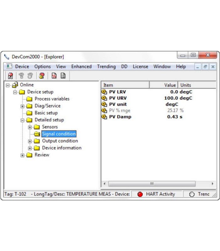 ProComSol DevCom2000 HART Configuration Windows Software